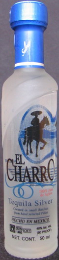 El Charro
tequila silver
100% puro de Agave
40%