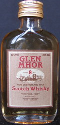 Glen Mhor
years 8 old
rare old highland malt
scotch whisky
40%