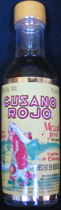 Gusano Rojo
100% agave
Mezcal Joven
con gusano
Legitimo de Oaxaca
hecho en Mexico
38%