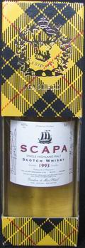 Scapa
single highland malt
scotch whisky
distilled 1993
Taylor & Ferguson Ltd, Scapa, Orkney
40%
macleod