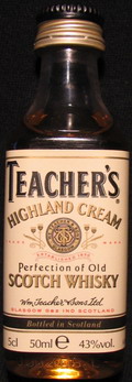 Teacher`s
highland cream
perfection of old scotch whisky
43%