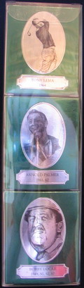 Old St. Andrews
Premium Blend Scotch Whisky
Golf Ball Miniature
Tony Lema - Arnold Palmer - Bobby Locke