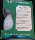 Old St. Andrews
Golf Ball Miniature
Premium Blend Scotch Whisky
40%