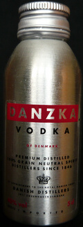 Danzka
vodka of Denmark
premium distilled
100% grain neutral spirit
distillers since 1846
by appointment to the royal danish court
Danish distillers, Copenhagen Denmark
40%