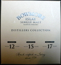 Bowmore
Islay
single malt scotch whisky
distillers collection
Enigma - aged 12 years - Bowmore Enigma Twelve Years Old
Mariner - aged 15 years - Bowmore Mariner Fifteen Years Old
Exclusive - aged 17 years - Bowmore Seventeen Years Old
hand crafted on Islay since 1779