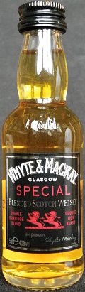 Whyte & Mackay
Glasgow
special
blended scotch whisky
double marriage blend
double lion brand
40%