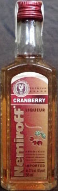 Nemiroff
distilled and bottled by Nemiroff
1872
premium brand
Cranberry
liqueur
produced according to special technology from natural cranberry juice
imported
distilled and bottled by subsidiary
Ukrainian Vodka Company Nemiroff
Nemirov, Vinnitsa Region, Ukraine
Sibírsky brusnicový likér
21%