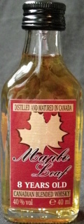 Maple Leaf
distilled and matured in Canada
8 years old
Canadian blended whisky
40%