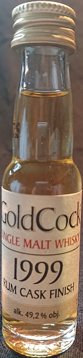 GoldCock
single malt whisky
1999
rum cask finish
49,2%