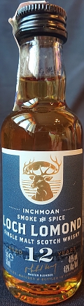 Loch Lomond
Inchmoan
smoke and spice
Single malt Scotch whisky
aged 12 years
Distilled, matured & bottled in Scotland
Loch Lomond Group
46%