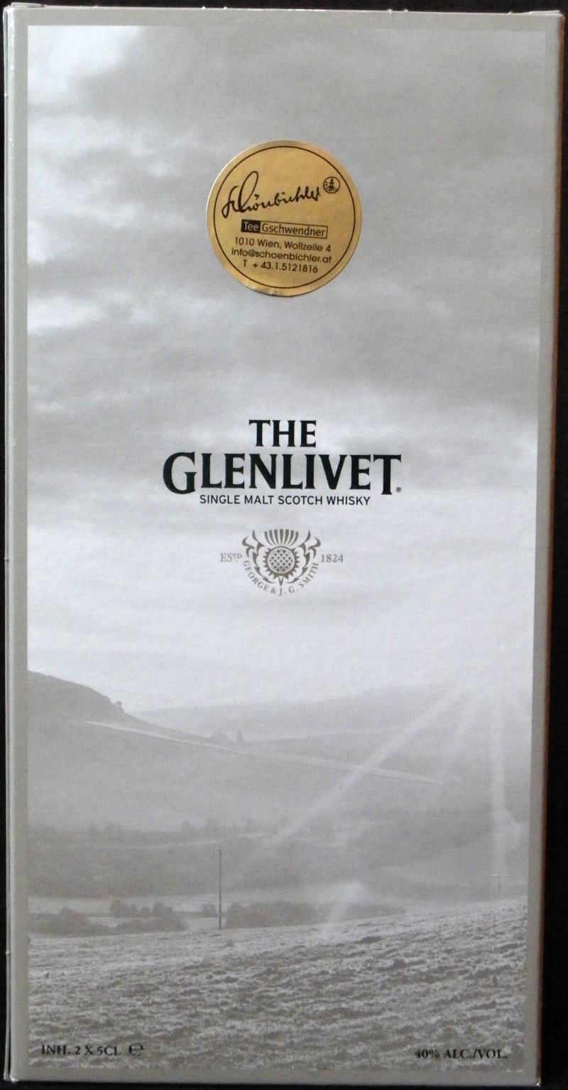 The Glenlivet
Estd. 1824
single malt scotch whisky
12 years of age
15 years of age