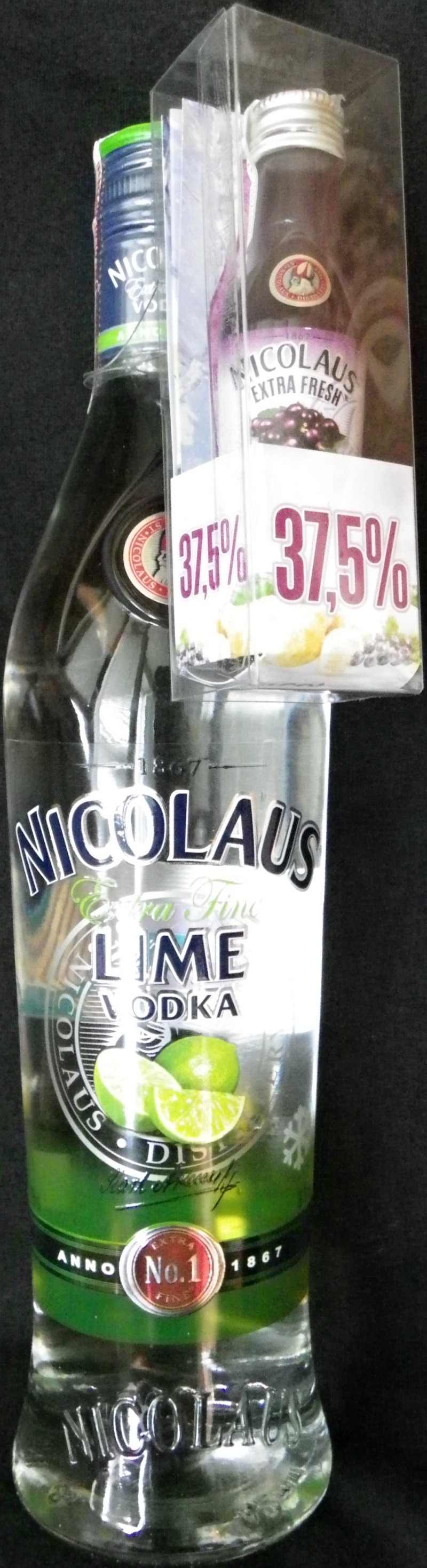 Nicolaus
Extra Fine - Lime vodka
Extra Fresh - Vodka ríbezovka