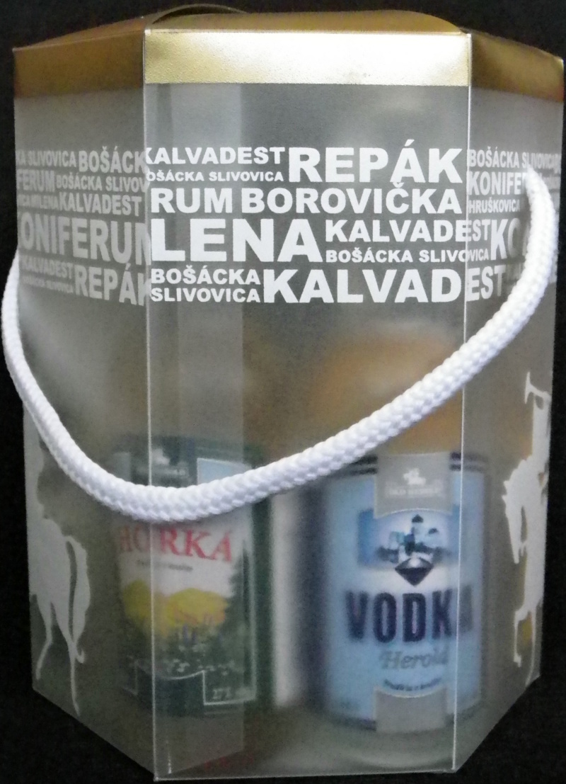 Old Herold
Chalupárska marhuľa, Chalupárska hruška, Karpatská horká, Vodka Herold, Borovička slovenská, Trenčianske hradné